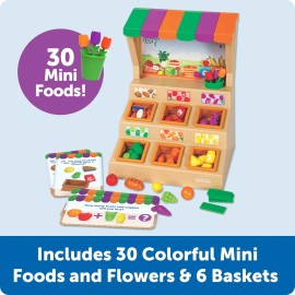Learning Resources Mini Farmstand Sorting Play Food Set 63 Pieces New Toy Gift