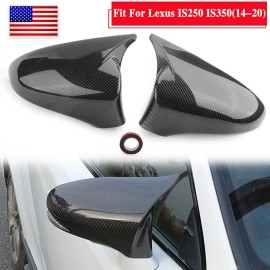 Mirror Cap Cover Gloss Black For Lexus IS RC GS 200 300 350 450 RC F SPORT 14~19