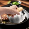 SILUB Smash Burger Press,304 Stainless Steel 6.0 Inches Round Hamburger