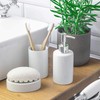 Harbour Housewares Soap Dish - Glazed Ceramic Bathroom Sink Holder