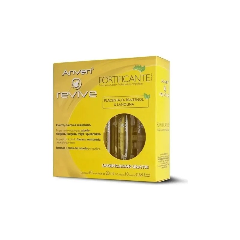 Anven Ampolleta Fortificante Cabello Mas Fuerte Y Resistente