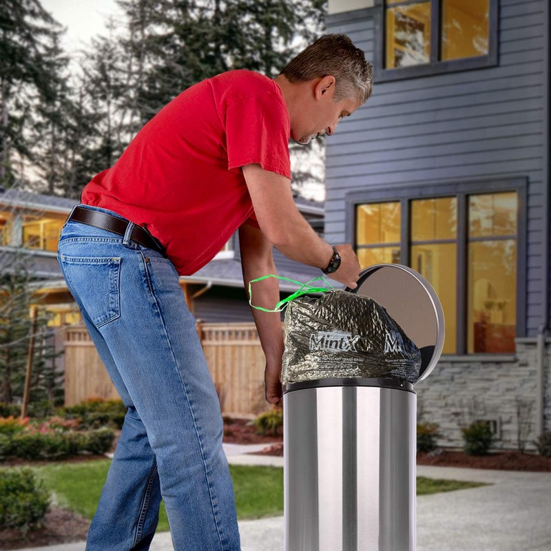 Mint-X Rodent Repellent Outdoor Home and Industrial Trash Bags with