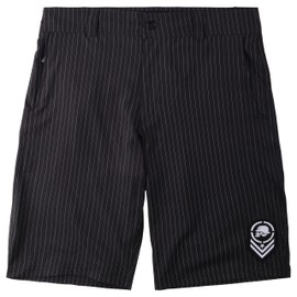 Metal Mulisha Men's Crooked Hybrid Boardshorts, Black/White, 36