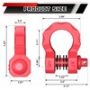 BHock Auto 3/4" D Ring Shackles, 2 Pack Heavy Duty