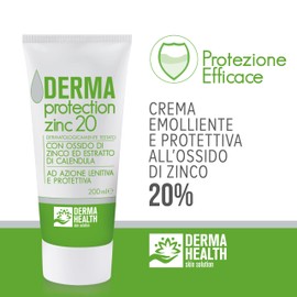 Derma Health - Derma Protection Zinc 20 Zinc Oxide Soothing and Protective Cream (20%) - 200ml - x2
