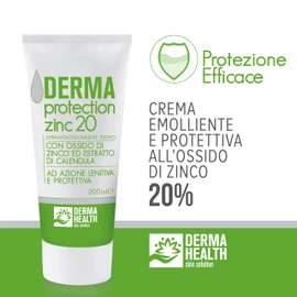Derma Health - Derma Protection Zinc 20 Zinc Oxide Soothing and Protective Cream (20%) - 200ml - x2