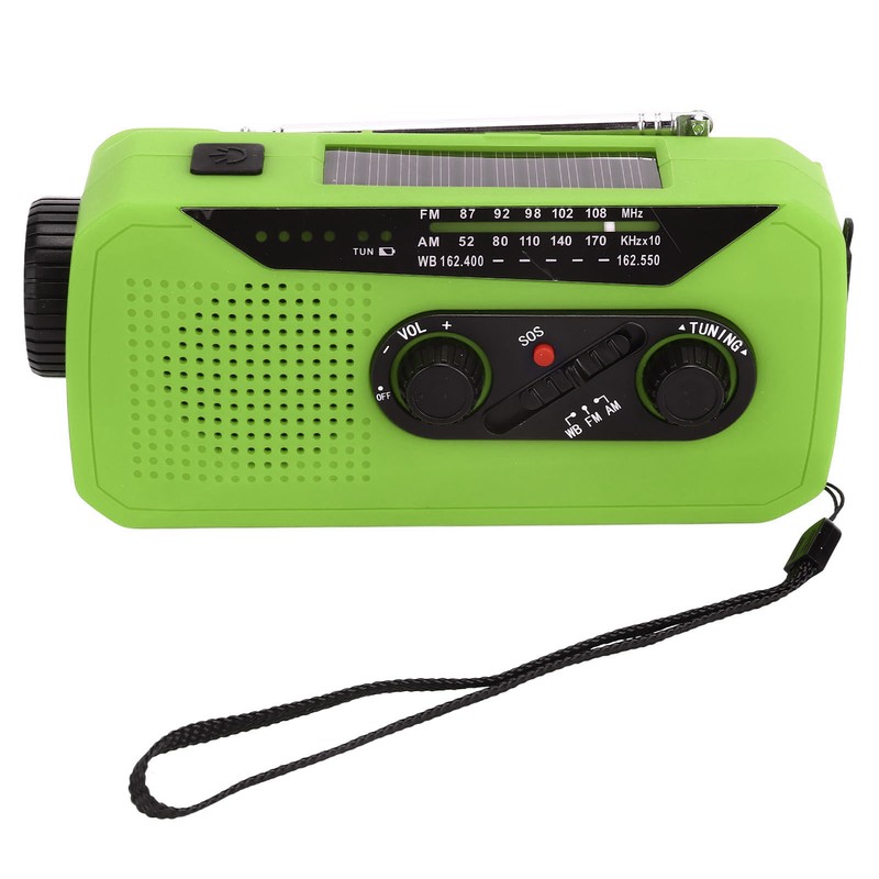 Emergency Radio Hand Power Generation Solar Radio with LED Flashlight