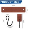 Drenky S Hooks with Leather Loop - Metal Hooks No