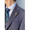 SDGs Badge, 0.8 inch (20 mm) Diameter, Smaller, Gold Cloisonne,