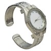 Blekon Collections Quartz Women's 34mm Case Elegant Rhinestone Bangle Watch