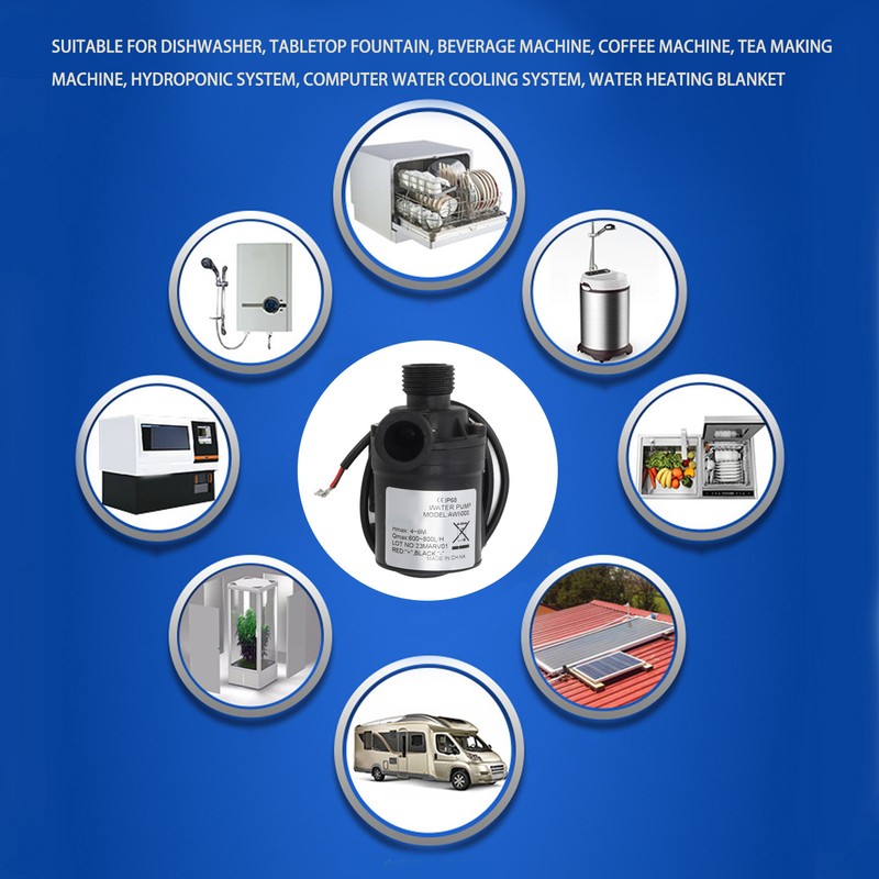 Submersible Water Pump IP68 Waterproof Low Noise Leak Free Threaded