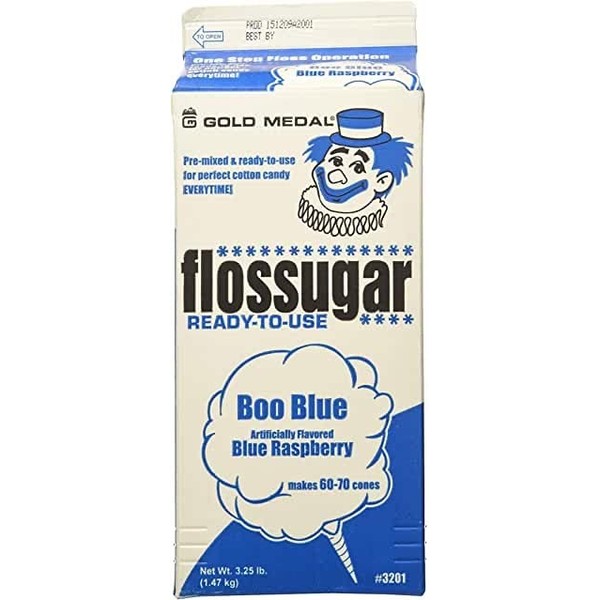 Cotton Candy Floss Sugar Eco Craft Stix-1pk Blue Cotton Candy