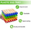 Aqwxc 8-Pack Plastic Egg Tray Egg Crate, 30-Egg Flats for