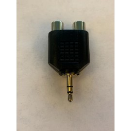Unbranded 3.5mm STEREO MALE PLUG TO 2 RCA FEMALE AUDIO ADAPTER CONNECTOR SPLITTER
