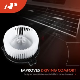 A-Premium HVAC Heater Blower Motor and Resistor Assembly Compatible with Honda, Acura Vehicles - Ridgeline 2006-2007, RL 2005-2012 - Front, Replace# 79330SJK003, 79310SHJA01, 2-PC Set