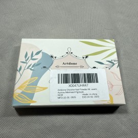 Artdone Chrome Nail Powder Magic White Pearl Mirror Effect Aurora Mermaid AM2