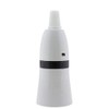 Bayonet Cap (B22) Bulb Holder in White with Shade Skirt