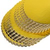 CHERRY 15-Pack 14 inch Sturdy Round Cake Boards, Gold Cardboard