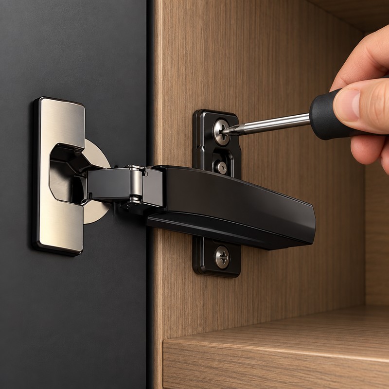 35mm Soft-Close Cabinet Hinges for Kitchen & Furniture – Black