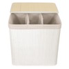 Red Lantern Sentaku Bamboo Laundry Hamper - White