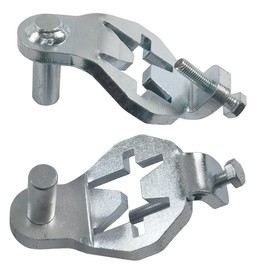 T-Post Gate Hinge Pins - Heavy Duty Gate Hanger, Hang a gate from a Metal T Post, Steel Gate Hinges Target Hanger for Farm Gate, Garden & Backyard Gate, Easy to Install. (Patent)