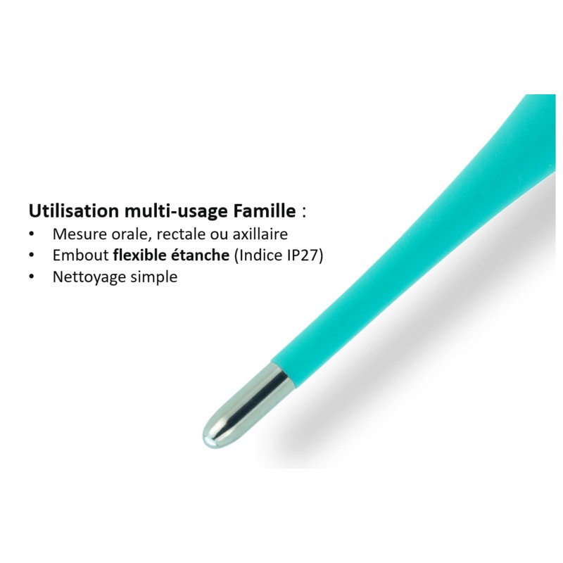THOMSON Termometro digitale Thermo D3, febbre bambino adulto, misura rapida