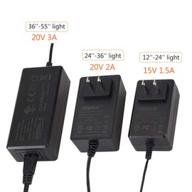 hygger - Adaptador de luz de acuario de repuesto para luz HG-957 (20 V, 2 A)