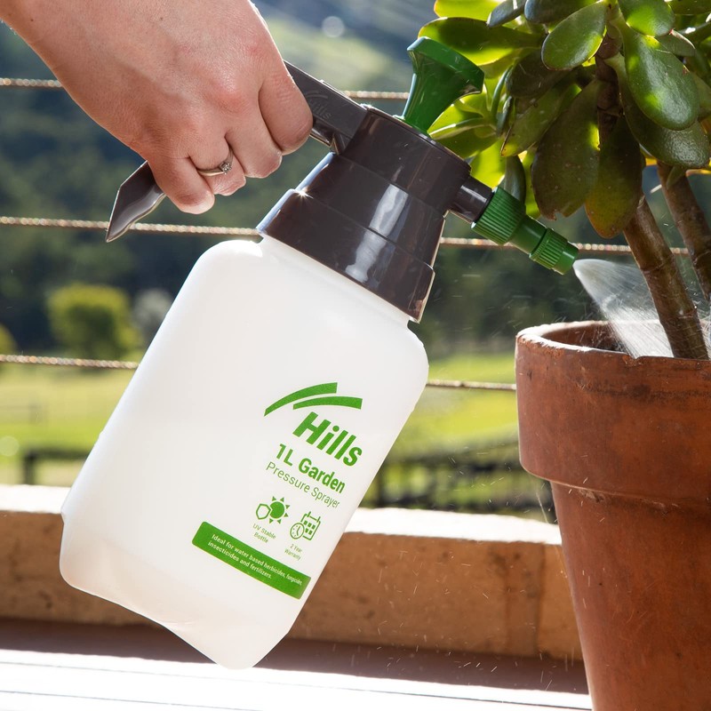 Hills 100724 Garden Pressure Sprayer, 1 Liter Capacity, Multicolor
