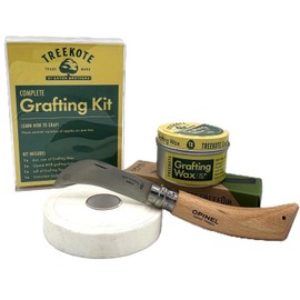 Treekote Grafting Kit - Includes Pruning Knife, 4oz Grafting Wax, 30ft Grafting Tape and Detailed Instructions