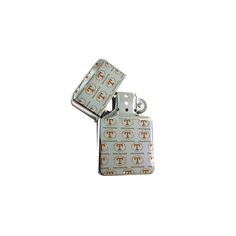 Tennessee Tennessee - Silver Lighter Windproof Flip-Top Refillable with tin