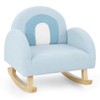 INFANS Kids Sofa, Toddler Rocking Chair with Solid Wooden Frame,