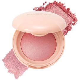 PHOFAY Rubor En Polvo Luminoso: Fórmula Multiusos, Ultrafino Y Suave, De Larga Duración Y Brillo Natural (02#)
