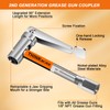 THINKWORK Grease Gun Coupler, 90° Degree Grease Gun Tips, Strong