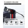 kimorn Polarised Sunglasses Men's Retro Rectangular Frame Classic Unisex Lenses