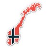 GT Graphics Norway Map Flag Country Shape - Vinyl Sticker