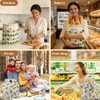 2 Pack Beeswax Bread Bags for Homemade Bread with Zipper,