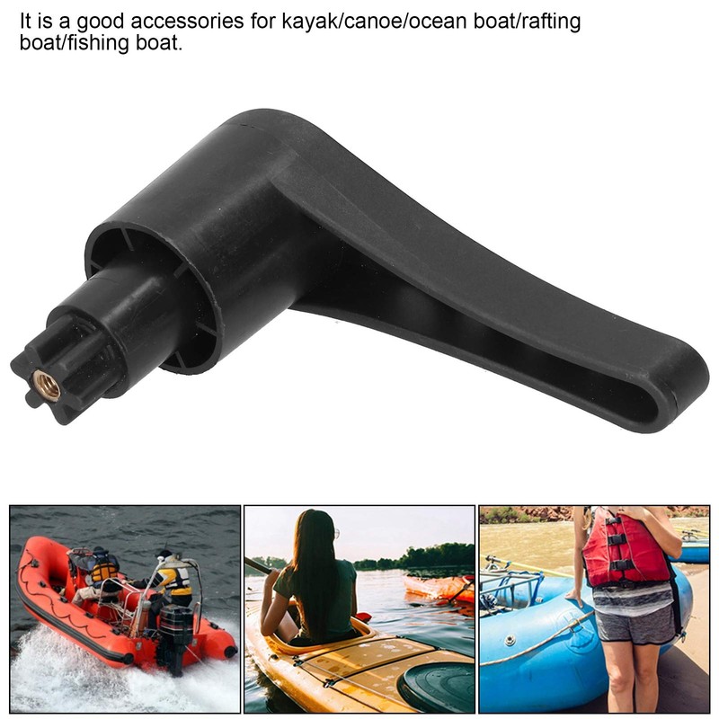 2pcs PVC Kayak Rudder Handle Steering Control Handle Grip Canoe