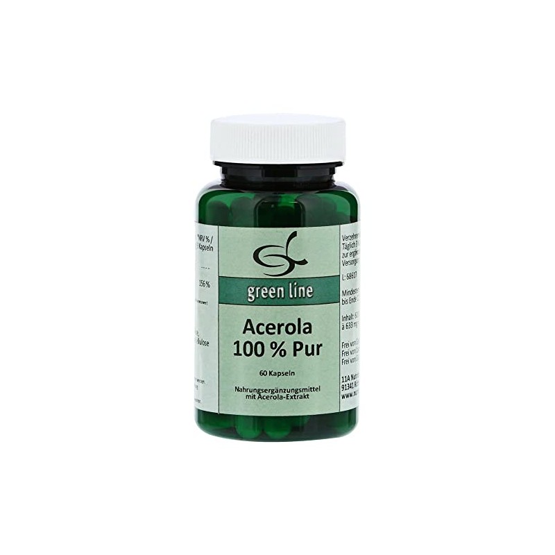 Acerola 100% Pure Capsules Pack of 60