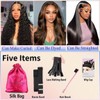 Rruaneal 30Inch 200% Density Body Wave Lace Front Wigs Human