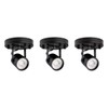 mirrea 3 Pack Black Ceiling Spotlight Bulb Replaceable LED Spot
