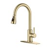 FORIOUS Gold Kitchen Faucet with Pull Down Sprayer, High Arc