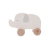 Jollein 112-001-67091 Wooden Toy on Wheels Elephant