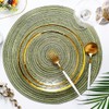 PIGCHCY Round Braided Placemats Washable Easy to Clean Round Placemats