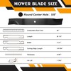ZONEWO 09081200 High Lift Mower Blades Kit Compatible with 60"