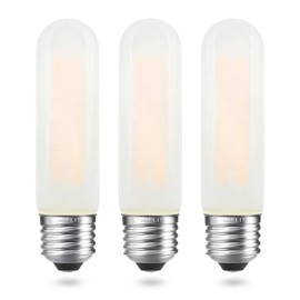 AIELIT T10/T30 Frosted LED Light Bulb 40 Watt Equivalent, Warm White 2700K, 400 LM, E26 Standard Base, 4W Dimmable LED Tube Bulbs, Classic Filament Edison Bulb for Pendant Lights Chandelier, 3-Pack