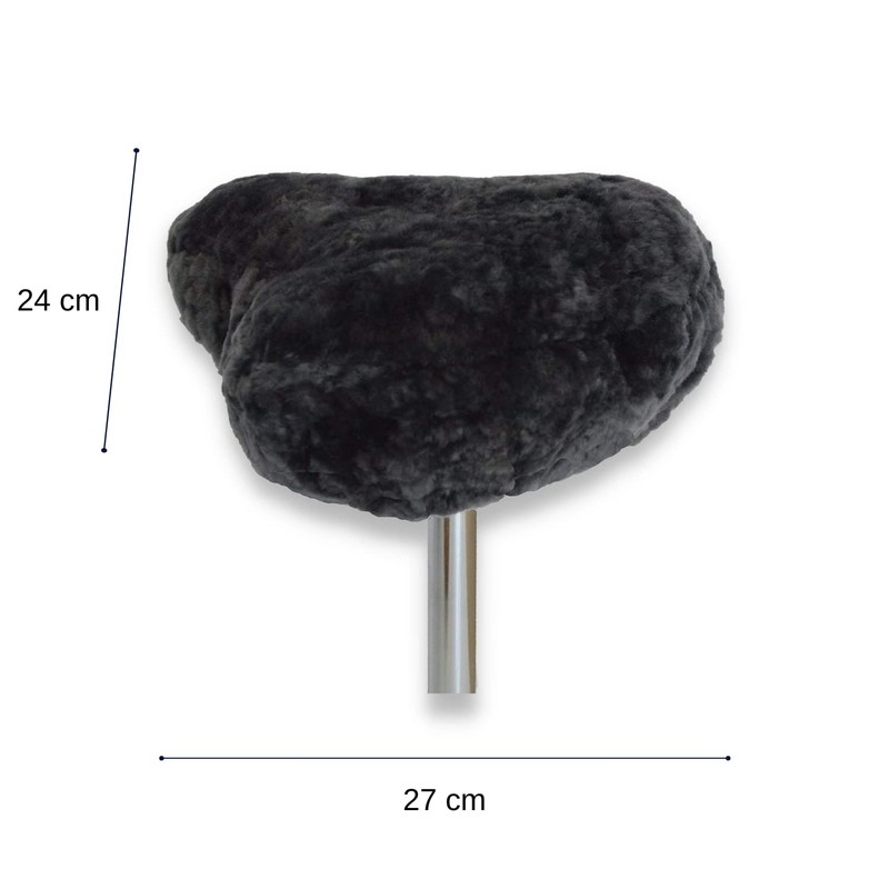 Leibersperger-Felle Bicycle Saddle Cover Made of High-Quality Lambskin Size M