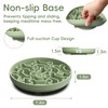 AXEFUN Silicone Slow Feeder Dog Bowl – Green Bone Pattern