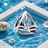 Annmors Sailboat Charm for Women Charm Bracelets & Pendant Necklace