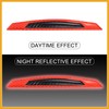 Partuto 4pcs 3D Reflective Stripe Stickers High Intensity Red Replacement