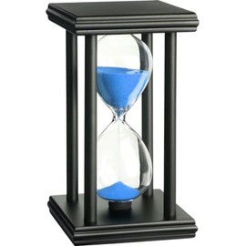 hourglas Sand Timer 30/60 Minutes Desktop Decorations Reloj de Arena ampulheta Sandglass (Blue Sand,5.5 * 3.2 * 3.2inch,30min)